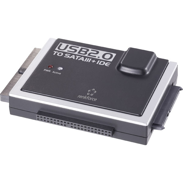 Renkforce 1277995 USB 2.0 IDE + SATA Converter