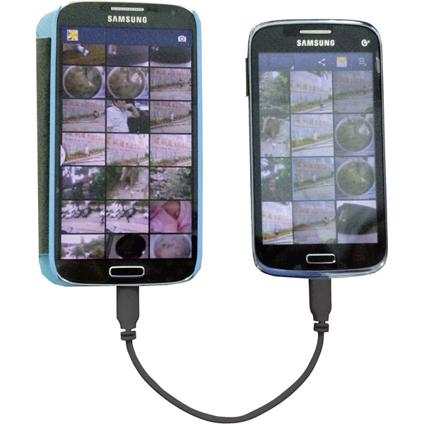 Renkforce 1359890 SuperSoft OTG Mirror Micro USB Cable 0.15m 