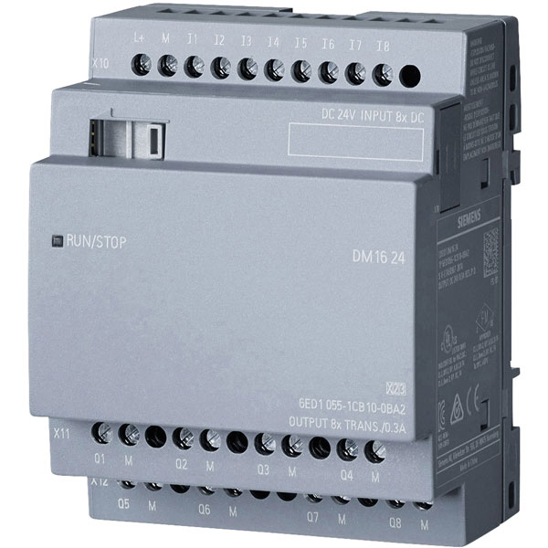 Siemens 6ED1055-1CB10-0BA2 LOGO! 8 SPS PLC Expansion Module DM16 24
