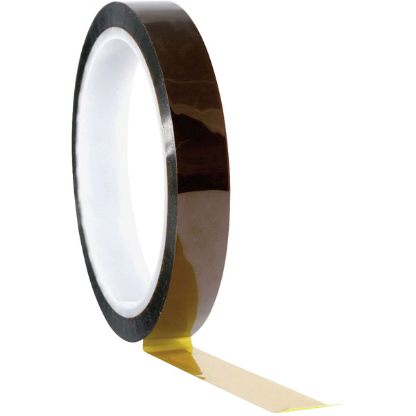 Toolcraft 911XB1233C Polyimide Amber Silicone Tape 12mm x 33m