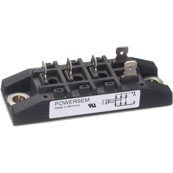 POWERSEM PSB 31-16 Single Phase Bridge Rectifier 1600V 38A FASTON ...