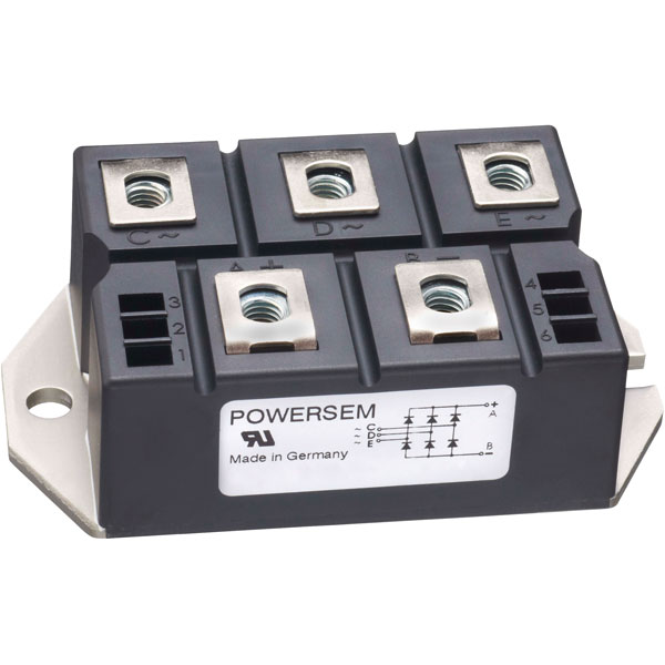 POWERSEM PSB 16216 Single Phase Bridge Rectifier 1600V 122A Screw