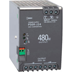 Idec PS6R-J24 DIN Rail Mounted PSU 24VDC 20A 480W Single Output