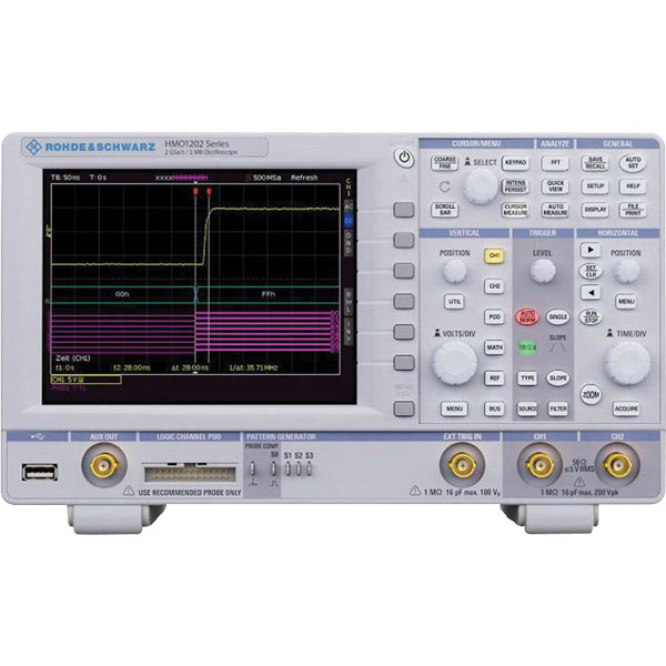 Rohde & Schwarz Hmo1222 Digital Oscilloscope 200 Mhz 