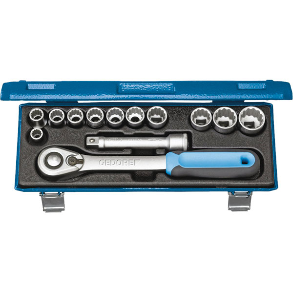 Gedore 2545829 D 19 KMU-20 Socket Set 1/2" 13pc