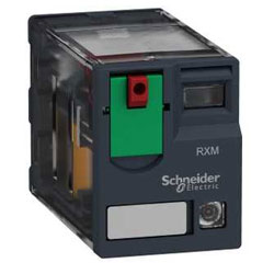 Schneider Electric RXM4AB2B7 4PDT Miniature Relay with LED 24VAC 6A