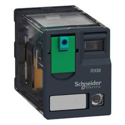 Schneider Electric RXM4AB2BD 4PDT Miniature Relay with LED 24VDC 6A