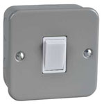 Schneider Electric GMC1012 Metal Clad Light Switch 1 Gang 2 Way