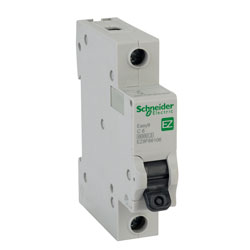 Schneider Electric EZ9F66106 EASY9 6A 1 Pole Type C Miniature Circuit Breaker