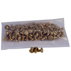 Schneider Electric 3747113 Brass Pan Head Machine Screws M4 x 6mm (Pack of 100)