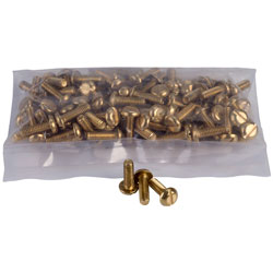 Schneider Electric 3747144 Brass Pan Head Machine Screws M4 x 12mm (Pack of 100)