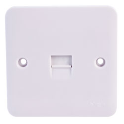 Schneider Electric GGBL7061 Lisse 1 Gang Telephone Socket White