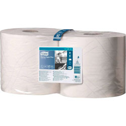 Tork 130041 Wiping Paper Plus Combi Roll - White - 2 Rolls of 750 Sheets