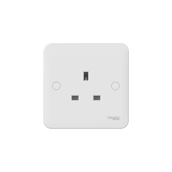 Schneider Electric GGBL3050S LWM 1 Gang 13A Unswitched Mains Socket