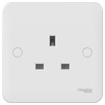 Schneider Electric GGBL3050S LWM 1 Gang 13A Unswitched Mains Socket