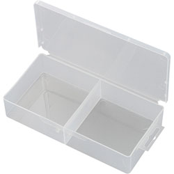 TRU Components SG817-02 Assortment Box 173 x 86 x 35mm - 2 Fixed Compartments