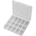 TruComponents PP15-01 Assortment Box 200 x 175 x 26mm - 15 Fixed Compartments