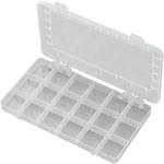 TruComponents PP18-01 Assortment Box 195 x 100 x 13mm - 18 Fixed Compartments