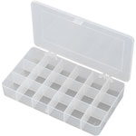 TruComponents E-107 Assortment Box 210 x 112 x 30mm - 18 Fixed Compartments