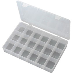 TRU Components PP18-01 Assortment Box 278 x 192 x 43mm - 18 Fixed Compartments