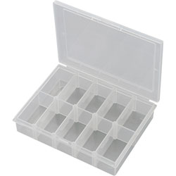 TRU Components EKB-203 Assortment Box 139 x 95 x 25mm - 10 Variable Compartments