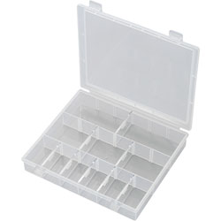 TRU Components SG18-011 Assortment Box 170 x 140 x 25mm 18 Variable Compartments