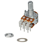 Taiwan Alpha RV16A01F-41-17K-B1M-3 1M LIN Dual 16mm Metal PC mount Potentiometer