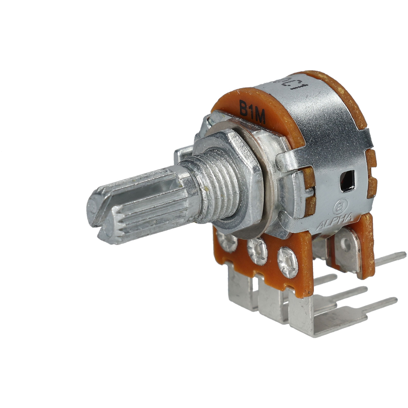 Taiwan Alpha RV16A01F4117KB1M3 1M LIN Dual 16mm Metal PC mount