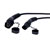 Replenishh 65-4461 32A three phase Type2-Type2 EV charging cable 10M Black