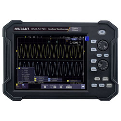 VOLTCRAFT DSO-5072H 70 MHz 2 Ch 1GS Hand-Held Oscilloscope (Scope Meter) - DAkkS