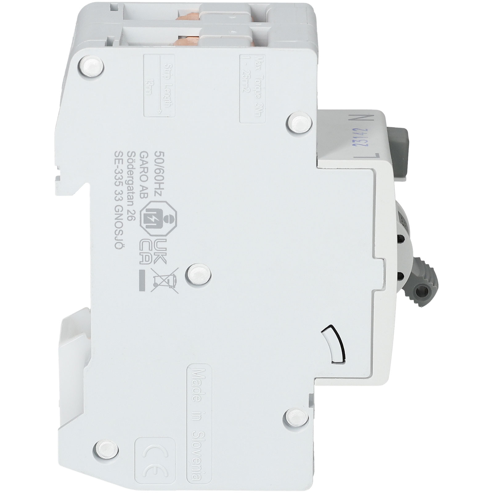 Garo RCBOGRB40EVS 40A RCBO 2 POLE 30mA Char B | Rapid Online