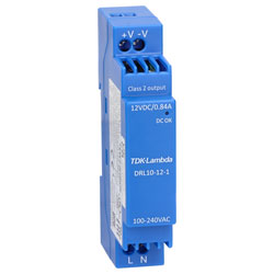 TDK-Lambda DRL10-12-1 12V 0.84A 10W Low Profile DIN Rail Mount Power Supplies