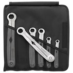 Stahlwille 96411006 240/6 Ratcheting Single-Ended Open Ring Spanners 6pc 8-19mm
