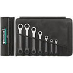 Stahlwille 96411302 25/4 Double-Ended Ratcheting Box Wrench Set 4-piece 9-19mm
