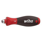 Wiha 32160 281 Screwdriver with bit holder SoftFinish® magnetic 1/4''