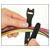 TruComponents 656348 Hook-and-loop cable tie 250mmx13mm multi-coloured 10 pcs