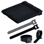TruComponents 656407 Hook-and-loop cable tie 150mm x 12mm Blk 100pcs