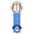 R-TECH 656898 Panel Indicator 6mm Flat 12V Blu Nickel Brass