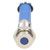 R-TECH 656898 Panel Indicator 6mm Flat 12V Blu Nickel Brass