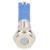 R-TECH 656899 Panel Indicator 6mm Flat 12V Whi Nickel Brass