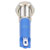 R-TECH 656903 Panel Indicator 6mm Domed 12V Blue Nickel Brass