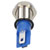 R-TECH 656907 Panel Indicator 8mm Flat 12V Yel Nickel Brass
