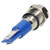 R-TECH 656908 Panel Indicator 8mm Flat 12V Blue Nickel Brass