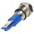 R-TECH 656909 Panel Indicator 8mm Flat 12V White Nickel Brass