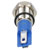 R-TECH 656909 Panel Indicator 8mm Flat 12V White Nickel Brass