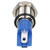 R-TECH 656912 Panel Indicator 8mm Domed 12V Yel Nickel Brass
