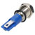 R-TECH 656913 Panel Indicator 8mm Domed 12V Blue Nickel Brass
