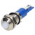R-TECH 656914 Panel Indicator 8mm Domed 12V White Nickel Brass