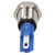 R-TECH 656917 Panel Indicator 10mm Flat 12V Yel Nickel Brass