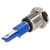 R-TECH 656917 Panel Indicator 10mm Flat 12V Yel Nickel Brass